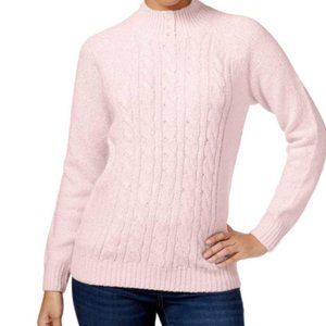 NWT Karen Scott Pink and Pearl Sweater Size Med
